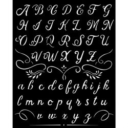 Stamperia Pochoir Alphabet