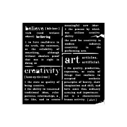 Stamperia Pochoir Dictionnaire