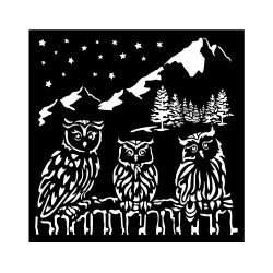 Stamperia Pochoir The Owl's...