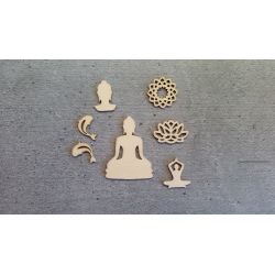 Embellissements en Bois Thème Buddha