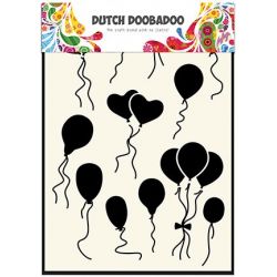 Dutch Doobadoo Pochoir Mask Art Ballons Ronds et Coeurs