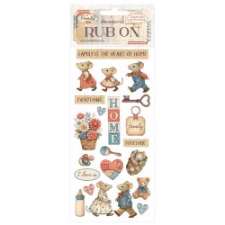 Rub On Stamperia Family Home