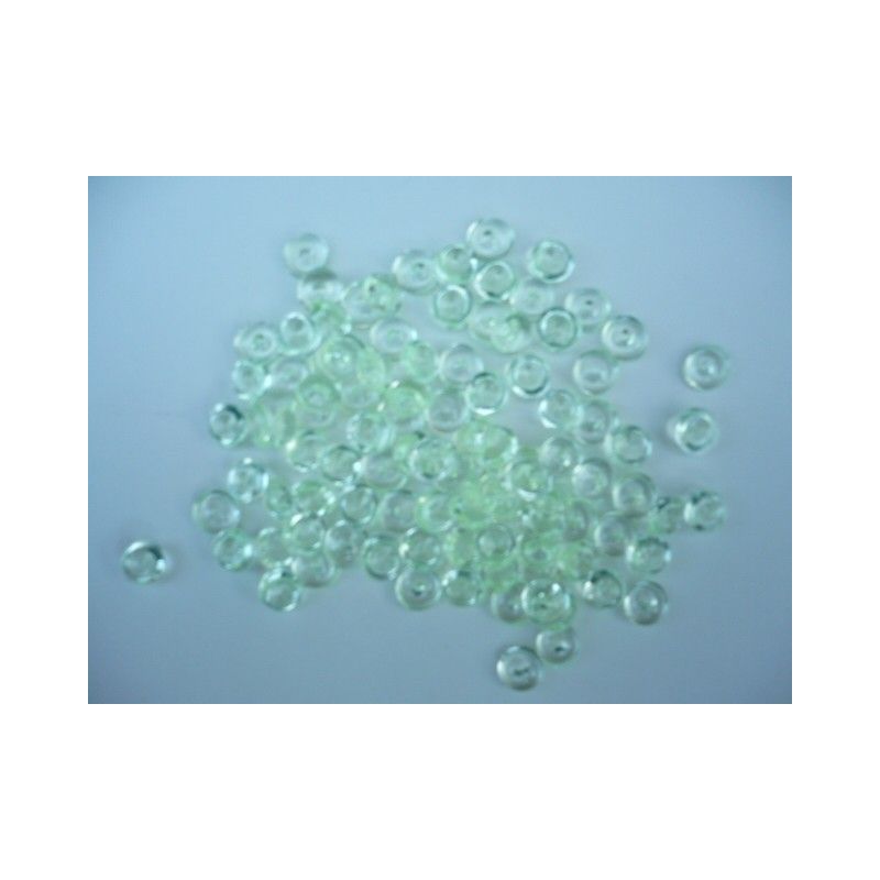 Gouttes d'eau Acryliques Couleur Vert Clair (100 Pcs)*