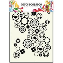 Dutch Doobadoo Pochoir Mask Art Rouages