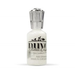 Nuvo Glitter Drops White Blizzard