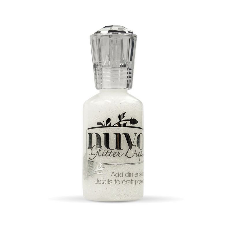 Nuvo Glitter Drops White Blizzard