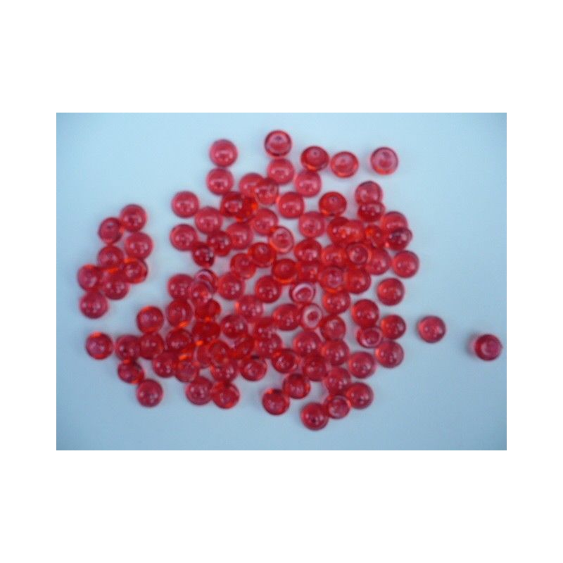 Gouttes d'eau Acryliques Couleur Rouge (100 Pcs)*