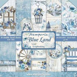 Kit Papiers Stamperia Blue Land