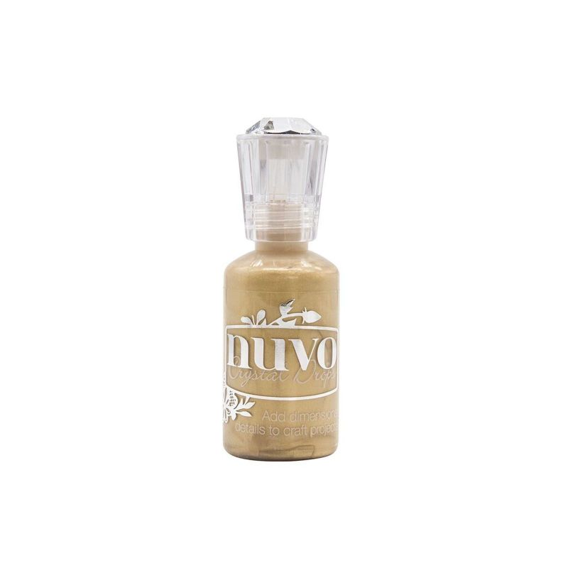 Nuvo Crystal Drops Metallic Mustard Gold