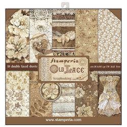 Kit Papiers Stamperia Old Lace
