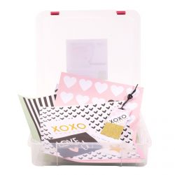 Boîte de Rangement Papiers Scrapbooking