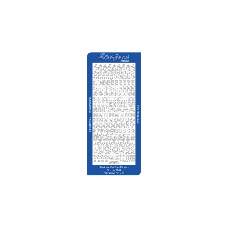 Peel Off Alphabet 1284 Couleur Or Peel Off Alphabet 1284 Couleur Or