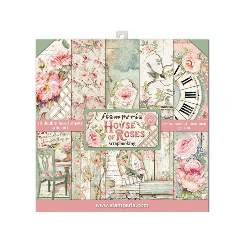 Kit Papiers Stamperia House of Roses