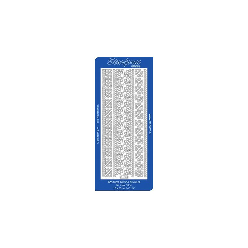 Peel Off Bordures et Coins 1034 Couleur Argent Peel Off Bordures et Coins 1034 Couleur Argent