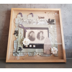 Cadre de Scrapbooking 3D en Bois