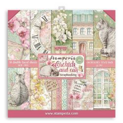 Kit Papiers Stamperia Orchids and Cats