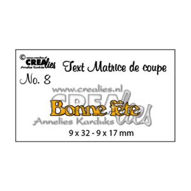 Crealies Dies Bonne Fête Crealies Dies Bonne Fête