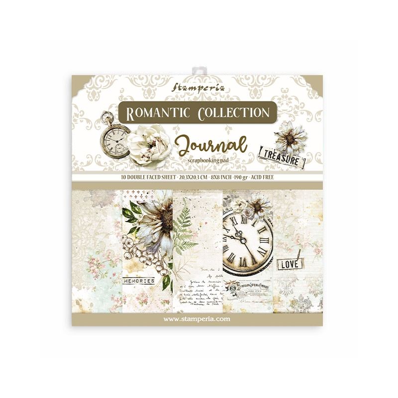 Petit Kit Papiers Stamperia Romantic Journal